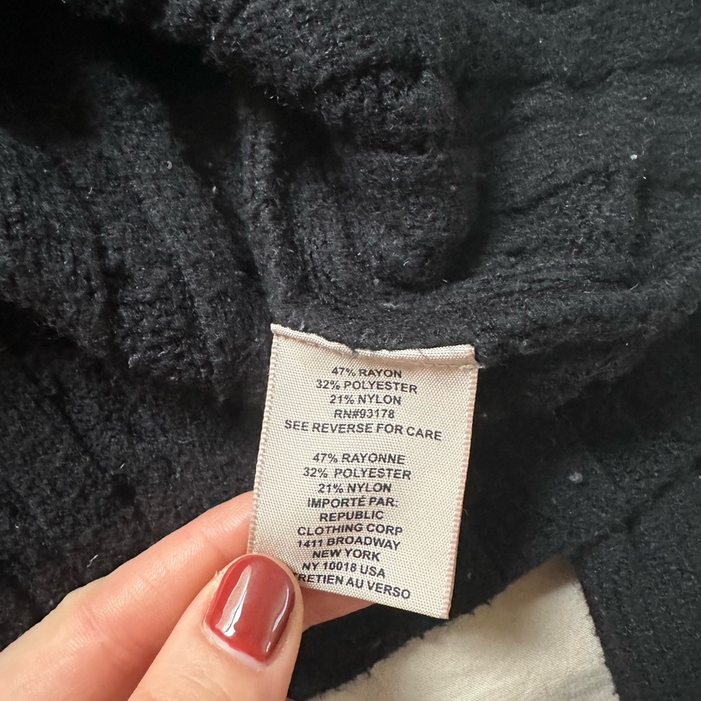 Philosophy high neck black sweater - Picture 3 of 4